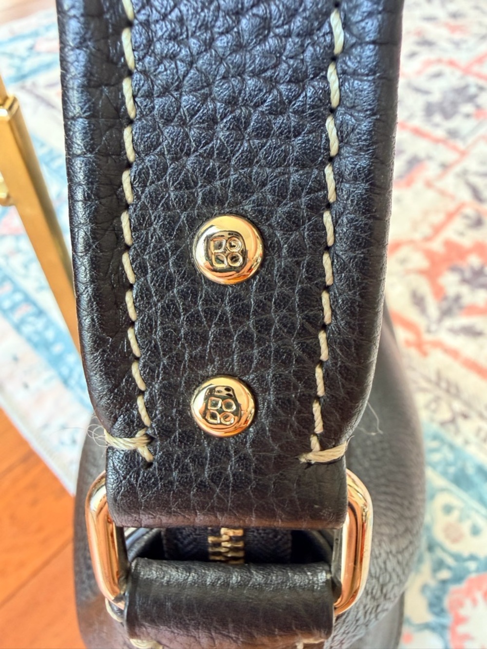 Kate Spade Pebbled Leather Hobo Bag with Dot Noel lime green interior! EUC - Picture 7 of 12